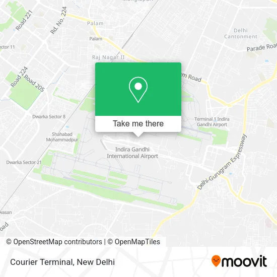 Courier Terminal map