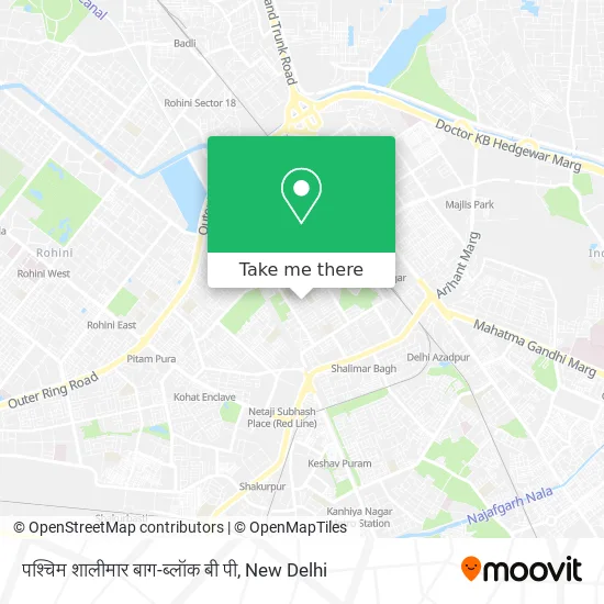 पश्चिम शालीमार बाग-ब्लॉक बी पी map