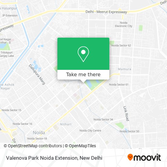 Valenova Park Noida Extension map