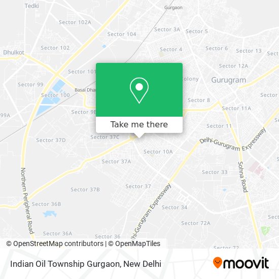 Indian Oil Township Gurgaon map
