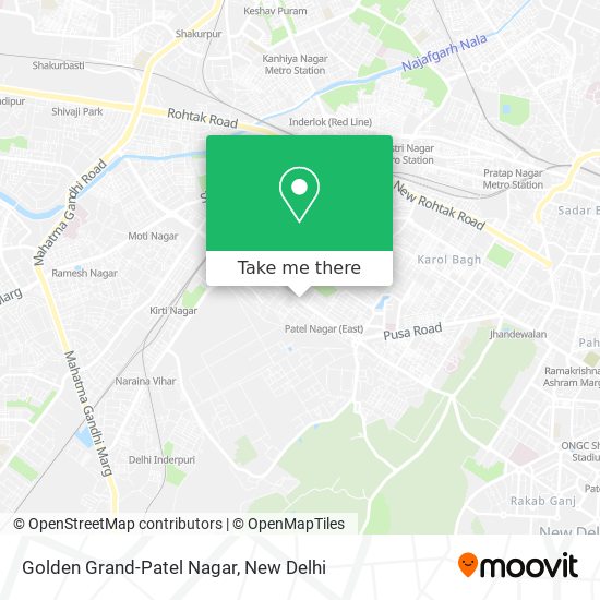 Golden Grand-Patel Nagar map