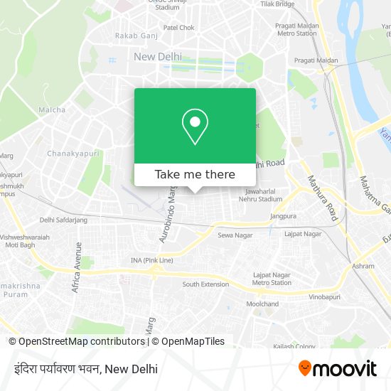इंदिरा पर्यावरण भवन map