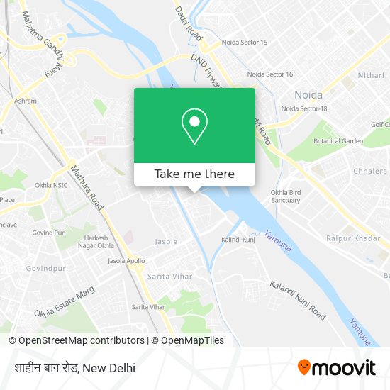 शाहीन बाग रोड map