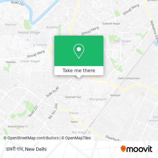 डाबरी गांव map