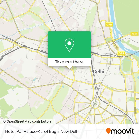 Hotel Pal Palace-Karol Bagh map