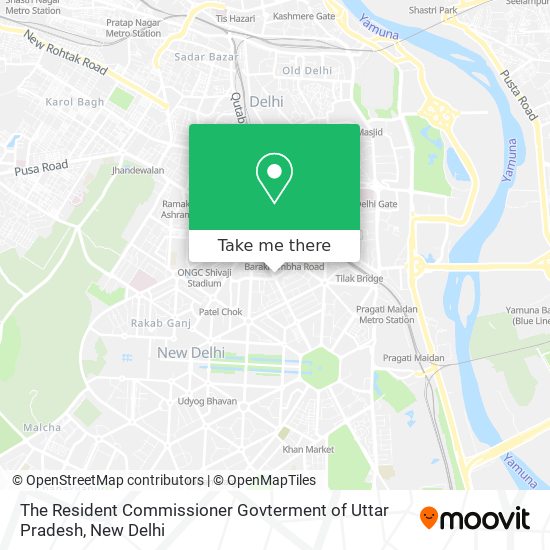 The Resident Commissioner Govterment of Uttar Pradesh map