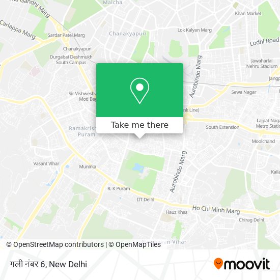 गली नंबर 6 map