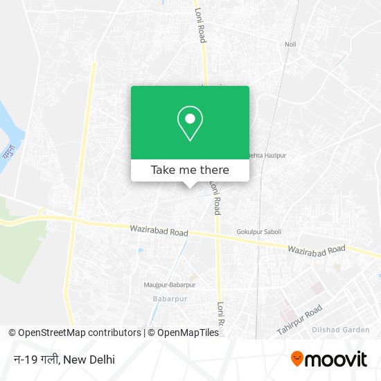न-19 गली map