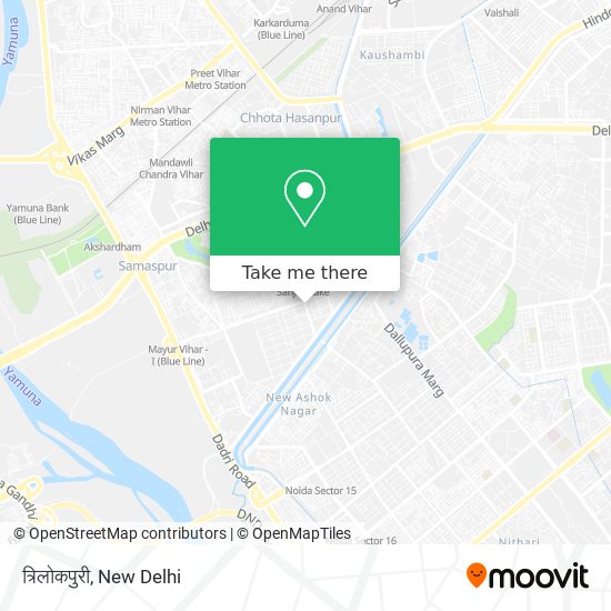 त्रिलोकपुरी map