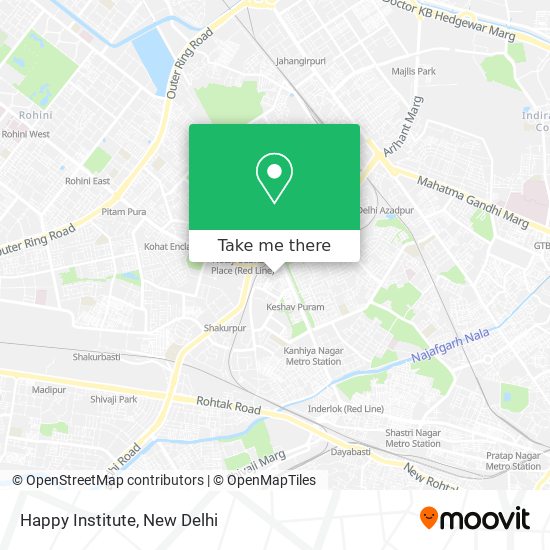 Happy Institute map