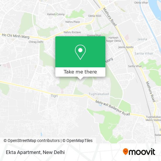 Ekta Apartment map