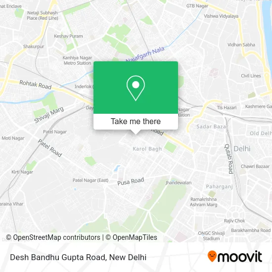 Desh Bandhu Gupta Road map