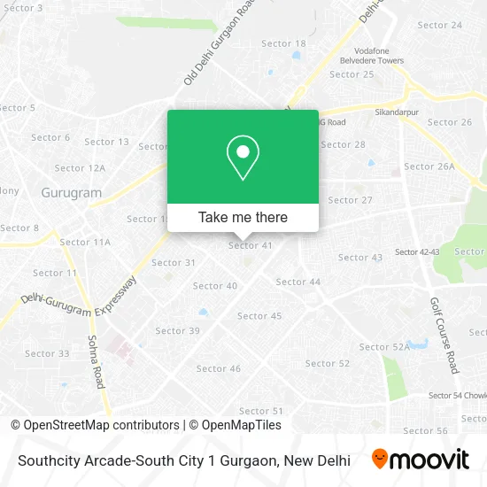 Southcity Arcade-South City 1 Gurgaon map