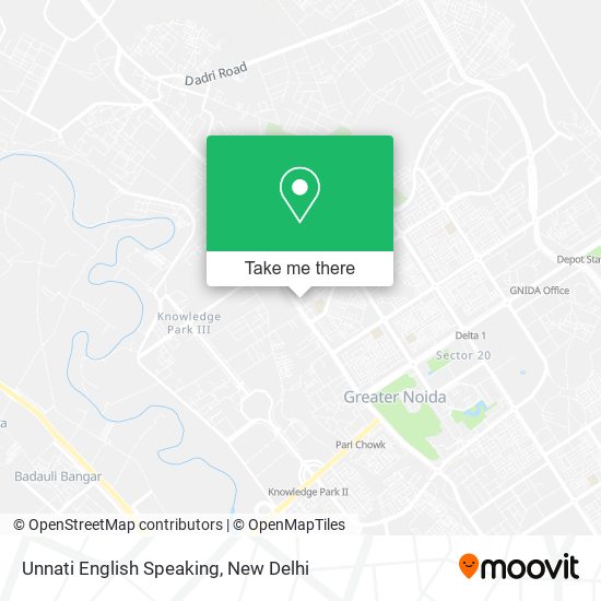 Unnati English Speaking map