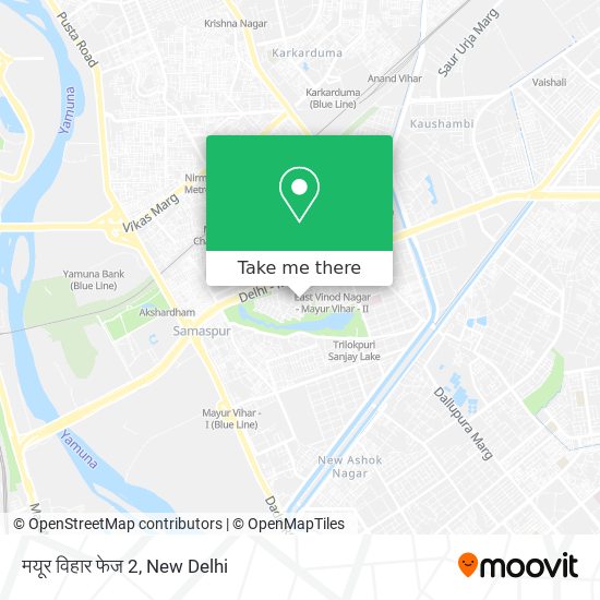 मयूर विहार फेज 2 map