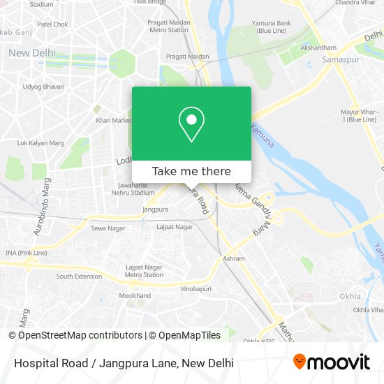 Hospital Road / Jangpura Lane map