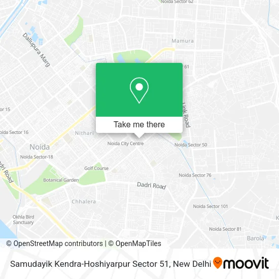 Samudayik Kendra-Hoshiyarpur Sector 51 map