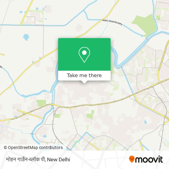 मोहन गार्डेन-ब्लॉक पी map