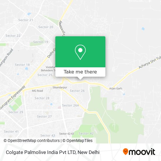 Colgate Palmolive India Pvt LTD map