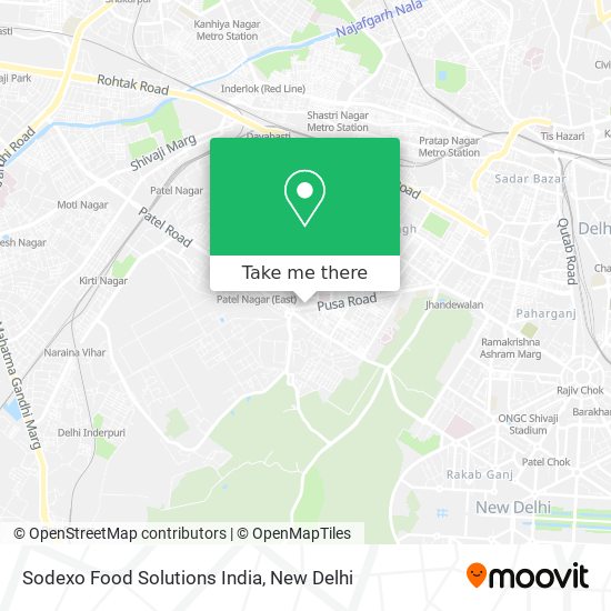 Sodexo Food Solutions India map