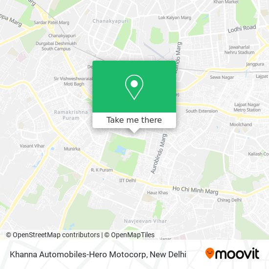 Khanna Automobiles-Hero Motocorp map