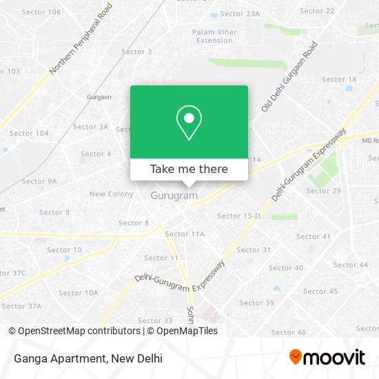 Ganga Apartment map