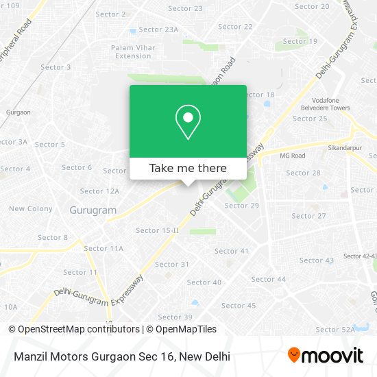 Manzil Motors Gurgaon Sec 16 map