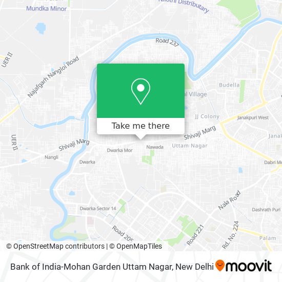 Bank of India-Mohan Garden Uttam Nagar map