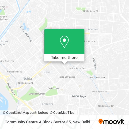 Community Centre-A Block Sector 35 map