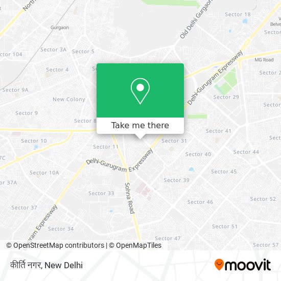 कीर्ति नगर map