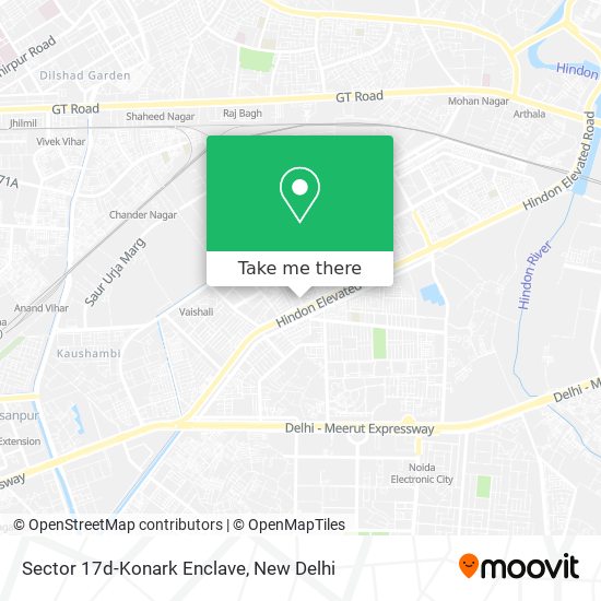 Sector 17d-Konark Enclave map