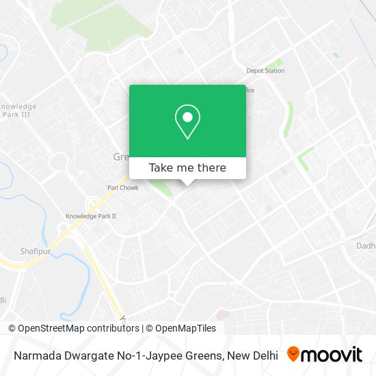 Narmada Dwargate No-1-Jaypee Greens map