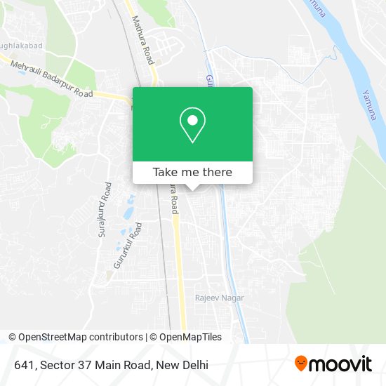 641, Sector 37 Main Road map