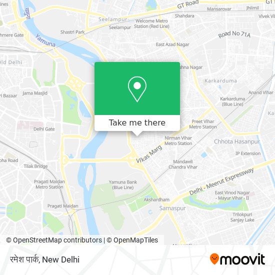 रमेश पार्क map