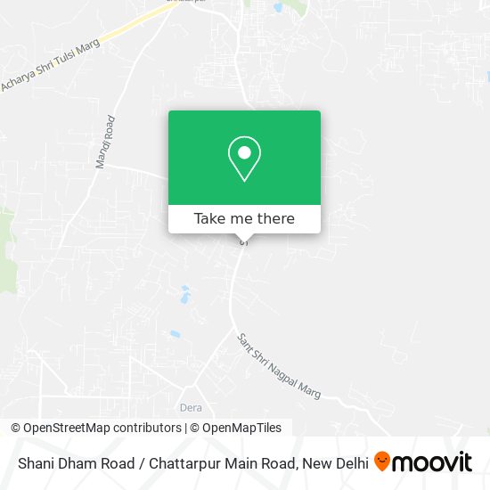 Shani Dham Road / Chattarpur Main Road map