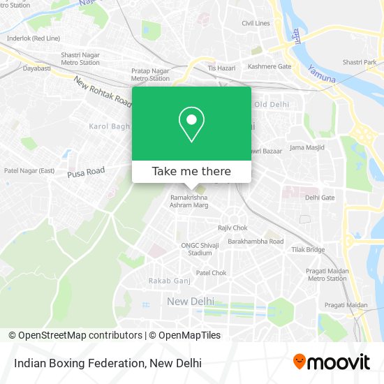 Indian Boxing Federation map