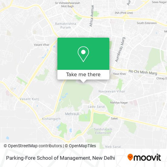 Parking-Fore School of Management map
