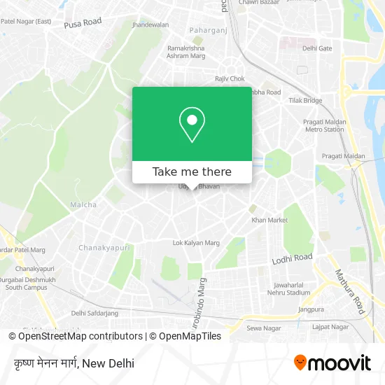 कृष्ण मेनन मार्ग map
