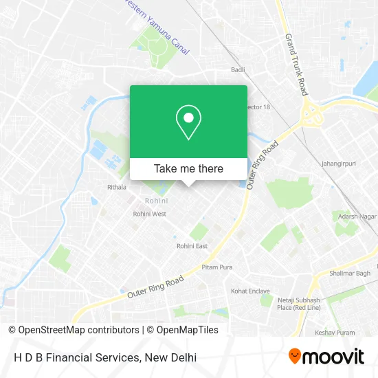 H D B Financial Services map