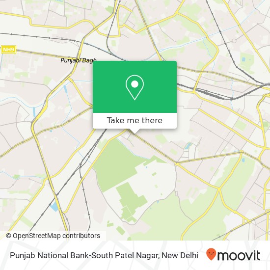 Punjab National Bank-South Patel Nagar map
