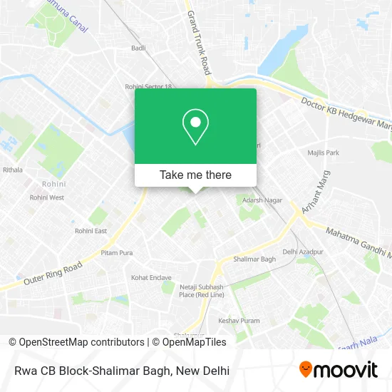 Rwa CB Block-Shalimar Bagh map