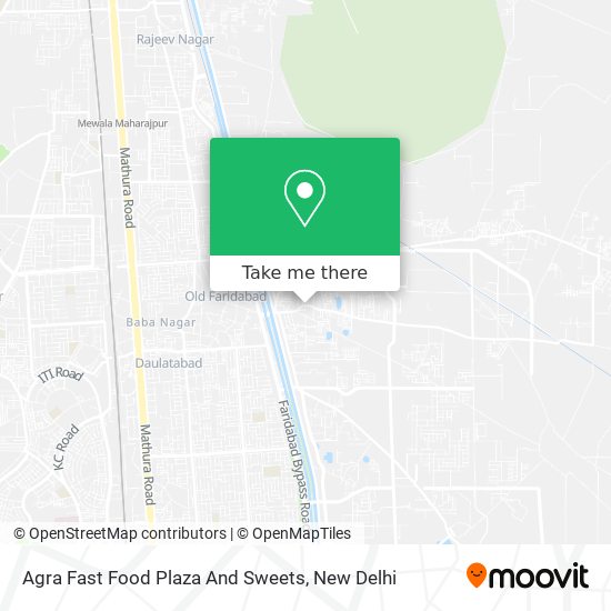 Agra Fast Food Plaza And Sweets map