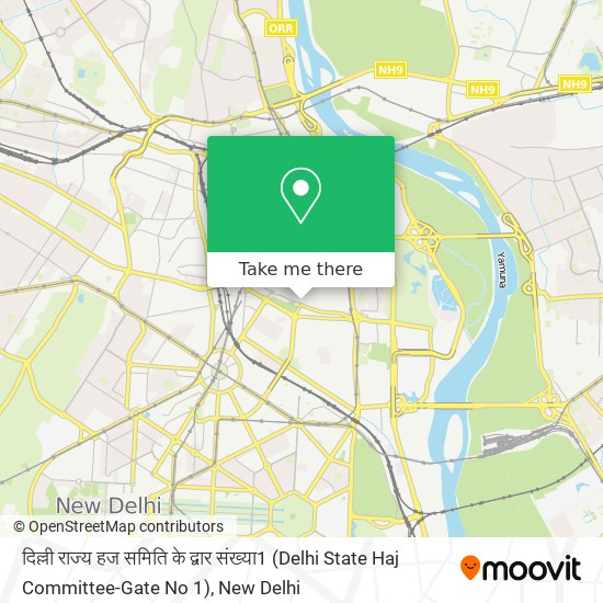 दिल्ली राज्य हज समिति के द्वार संख्या1 (Delhi State Haj Committee-Gate No 1) map