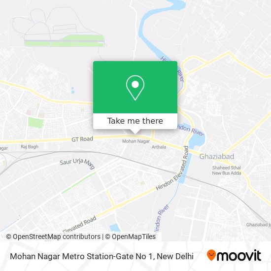 Mohan Nagar Metro Station-Gate No 1 map