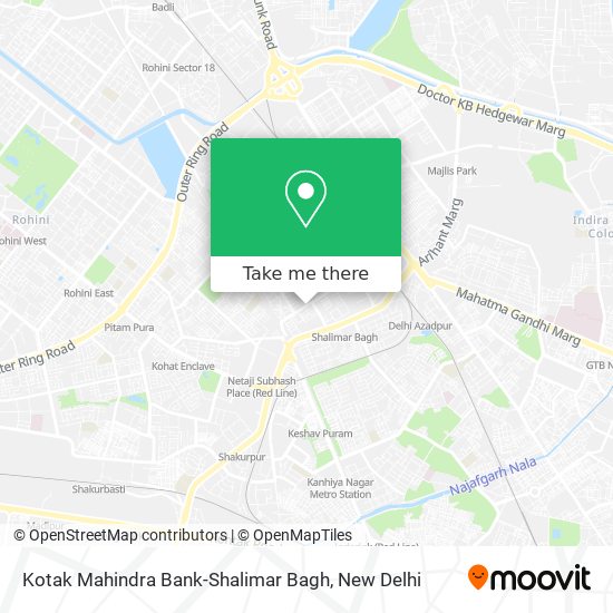 Kotak Mahindra Bank-Shalimar Bagh map
