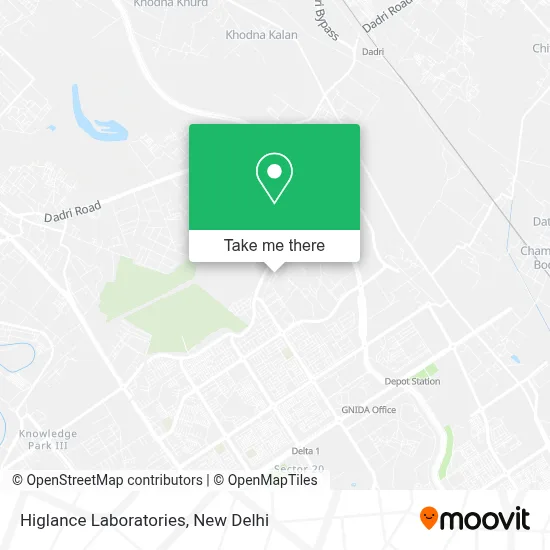 Higlance Laboratories map