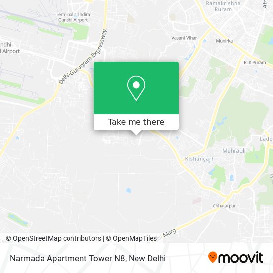 Narmada Apartment Tower N8 map