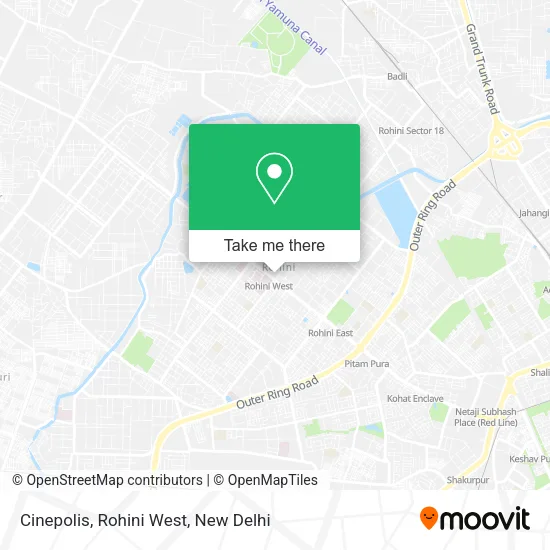 Cinepolis, Rohini West map