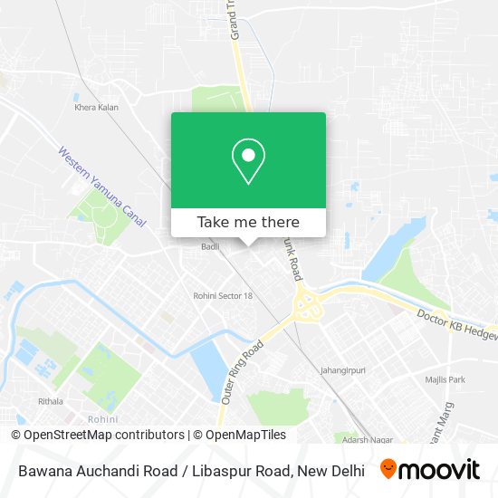 Bawana Auchandi Road / Libaspur Road map
