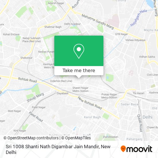 Sri 1008 Shanti Nath Digambar Jain Mandir map